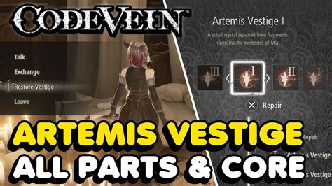 artemis vestige code vein.